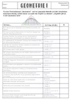 Vorschau - Arbeitsblätter - Geometrie I - Klassenarbeit - Seite 1