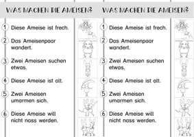 Vorschau - Arbeitsblätter - Arbeitsblätter zum Lesen und Abschreiben für die erste Klasse - Seite 1