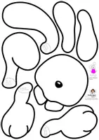 Vorschau - Mal- und Bastelvorlagen - Hase an Wäscheleine Serviette Kaffeefilter basteln Ostern - Seite 3