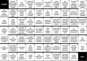 Vorschau - Spiele - Brettspiel: Temporale Konnektoren „bevor“, „nachdem“, „sobald“, „bis“, „seitdem“ und „während“ (im Büro) - Deckblatt