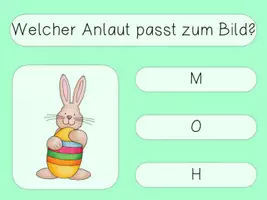 Vorschau - Spiele - interaktives Lesequiz Anlaute OSTERN interaktives Pdf - Seite 2