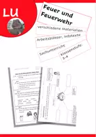 Vorschau - Arbeitsblätter - Feuerwehr und Feuer Einstieg MindMaps - Deckblatt