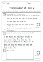 Vorschau - Arbeitsblätter - Wochen-Leseblatt 14 - langes i / ie - Frohes Lernen in Grundschrift - Seite 3