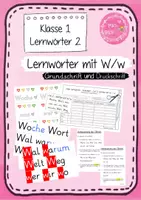 Vorschau - Arbeitsblätter - Lernwörter 10 - ck - Grundschrift und Druckschrift (Frohes Lernen) - Deckblatt