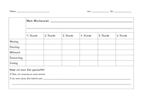 Vorschau - Arbeitsblätter - Reflexions-/ Rückmeldebogen (Wochenziel) - Seite 3