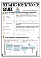 Vorschau - Arbeitsblätter - Zeitalter der Entdecker Test - Arbeitsblätter - Quiz - Seite 3
