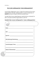 Vorschau - Arbeitsblätter - Steckbrief - LieblingssportlerIn - Deckblatt