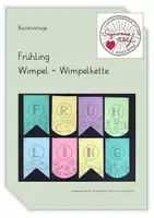 Vorschau - Mal- und Bastelvorlagen - Frühling/ Wimpel - Wimpelkette - Deckblatt
