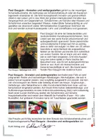 Vorschau - Unterrichtsreihen - Paul Gauguin anmalen und weitergestalten | Kunst Sekundarstufe I und II Klasse 5-13 | Postimpressionismus, Synthetismus, Tahiti, Künstlerbiografie, Schulmalbuch, Lösungen - Seite 3