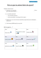 Vorschau - Aufgabenkarten - Contact Bingo - le sport - Seite 3