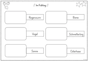 Vorschau - Arbeitsblätter - Frühling - Lesen und Malen - Seite 3