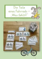 Vorschau - Bildkarten - Teile des Fahrrads - Legematerial "Was fehlt?" - Deckblatt