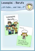 Vorschau - Spiele - Lesespiel Berufe ("Ich habe...wer hat?) - Deckblatt