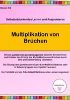 Vorschau - Stundenentwürfe - Selbstentdeckendes Lernen - Multiplikation von Brüchen - Deckblatt