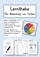 Vorschau - Arbeitsblätter - Bedeutung von Farben - Lerntheke - Deckblatt