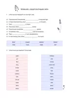 Vorschau - Arbeitsblätter - simple past - regular and irregular verbs - Deckblatt
