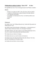 Vorschau - Stundenentwürfe - Weihnachten in anderen Ländern Einzel- oder Doppelstunde - Deckblatt
