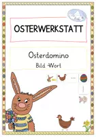 Vorschau - Arbeitsblätter - Osterwerkstatt - Osterdomino - Bild/Wort - Deckblatt
