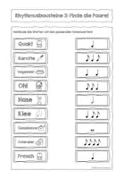 Vorschau - Arbeitsblätter - Rhythmusbausteine Frühling Arbeitsblätter - Seite 3