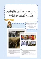 Vorschau - Arbeitsblätter - Arbeitsblätter Arbeitsbedingungen früher und heute - Deckblatt