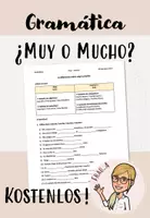 Vorschau - Arbeitsblätter - ¿muy o mucho? - Deckblatt