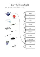 Vorschau - Arbeitsblätter - Wortschatzübung zu Vokabeln rund um "Everyday Items" - Seite 2