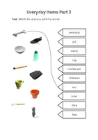 Vorschau - Arbeitsblätter - Wortschatzübung zu Vokabeln rund um "Everyday Items" - Seite 3