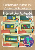 Vorschau - Stundenentwürfe - Geometrische Körper | interaktive Aufgabe - Deckblatt