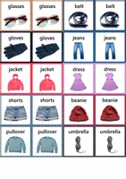 Vorschau - Spiele - Clothes-Memory®️ Wortschatzübung - Seite 1