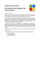 Vorschau - Arbeitsblätter - Extremwerte: Wie lang darf das Bungee-Seil sein? - Seite 1