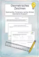 Vorschau - Arbeitsblätter - Materialpaket Geomtrie - Zeichnen - Deckblatt