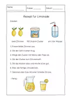 Vorschau - Arbeitsblätter - Zitronenlimonade Zz Lesetext Klasse 1 Rezept - Seite 2
