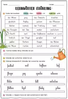 Vorschau - Arbeitsblätter - Arbeitsblätter Frühling 3 / 4: Lesen, Grammatik, Rechtschreibung INTERAKTIV - Seite 1