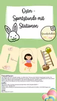 Vorschau - Spiele - Oster Sportstunde mit Stationen (Corona-Sport) - Deckblatt