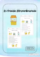 Vorschau - Arbeitsblätter - Zitronenlimonade Zz Lesetext Klasse 1 Rezept - Deckblatt
