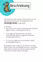 Vorschau - Mal- und Bastelvorlagen - Hasengirlande zu Ostern - Seite 1
