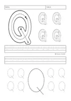 Vorschau - Arbeitsblätter - Buchstabenerarbeitung/Buchstabentraining Buchstabe Q - Seite 2