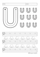 Vorschau - Arbeitsblätter - Buchstabenerarbeitung/Buchstabentraining Buchstabe U - Seite 3
