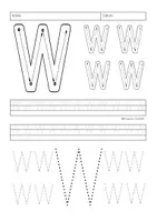 Vorschau - Arbeitsblätter - Buchstabenerarbeitung/Buchstabentraining Buchstabe W - Seite 2
