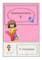 Vorschau - Arbeitsblätter - Buchstabenerarbeitung/Buchstabentraining Buchstabe Y - Deckblatt