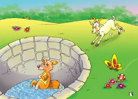Vorschau - Fördermaterial/Inklusion - Der Fuchs und der Ziegenbock/Kamishibai/Erzähltheater/Fabel/Tafelbilder - Seite 2
