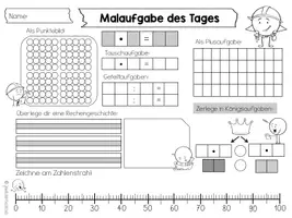 Vorschau - Arbeitsblätter - Malaufgabe des Tages - Einmaleins - Seite 2