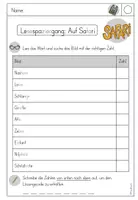 Vorschau - Arbeitsblätter - Lesespaziergang für Klasse 1/2: Auf Safari (5fach differenziert) - Seite 3
