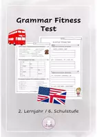 Vorschau - Arbeitsblätter - English Grammar Fitness Test 2. Lernjahr 6. Schulstufe (digital) - Deckblatt