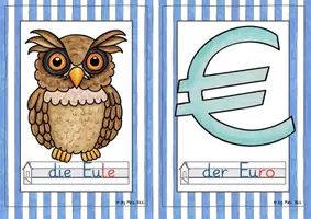 Vorschau - Bildkarten - Buchstabeneinführung Eu und eu - Bild-Wortkarten (1. Klasse) - Seite 3