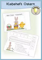 Vorschau - Arbeitsblätter - Klebeheft zu Ostern (Lesen und Schreiben) - Deckblatt