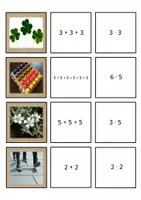Vorschau - Fördermaterial/Inklusion - Einmaleins im Alltag - Zuordnungsspiel - Seite 1