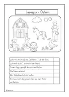 Vorschau - Arbeitsblätter - Mini- Lesespuren- Ostern - Seite 2
