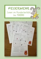 Vorschau - Arbeitsblätter - Hunderterfeld FEUERWEHR - Deckblatt