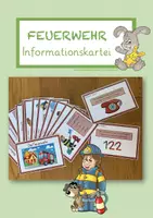 Vorschau - Arbeitsblätter - Karteikarten Feuerwehr - Deckblatt